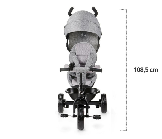 Kinderkraft Rowerek Trójkołowy Aston Grey - 463171 - zdjęcie 8